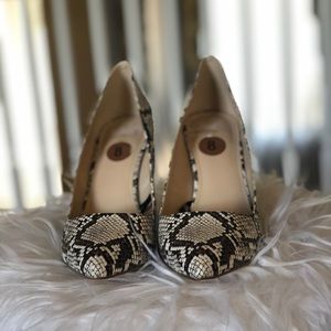 Snake Print Heels, Nine West
